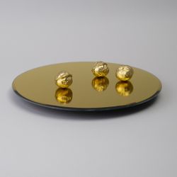 ТОРТОВНИЦА ВРАЩАЮЩАЯСЯ "GOLDEN MIRROR" 30 СМ