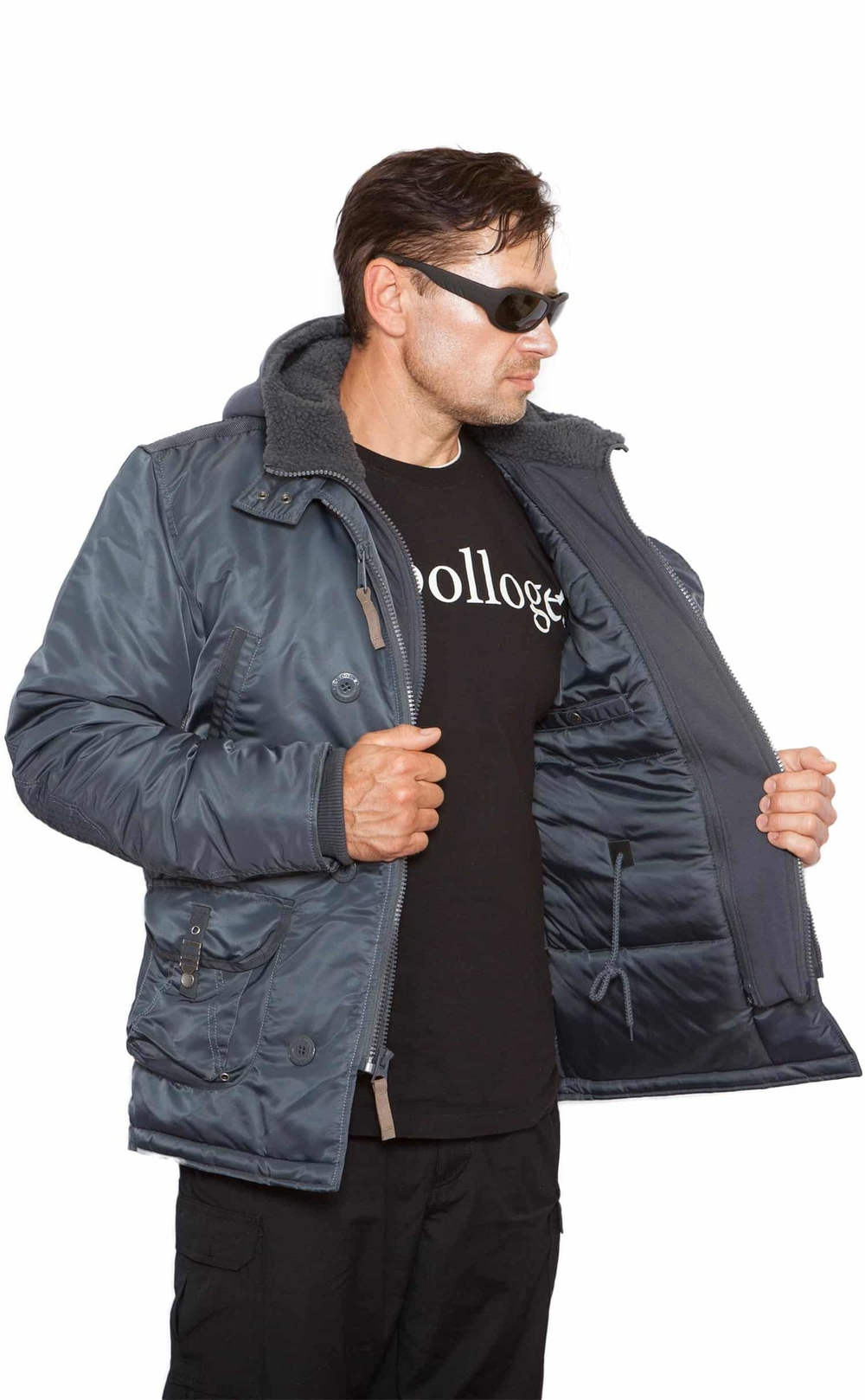 Куртка Бомбер - Ranger Apolloget (стальной синий - steel blue)