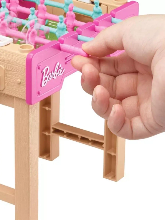 Набор для кукол Барби настольный футбол и питомец GRG77