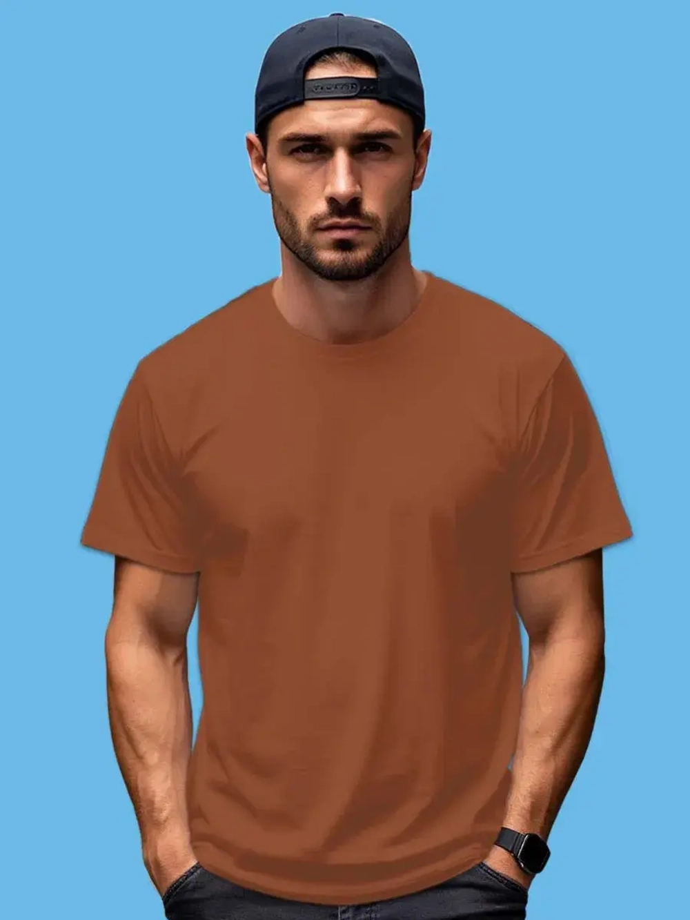 Футболка Взрослая.Премиум однотонная.1 шт