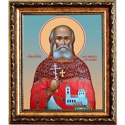 Александр Саульский, священномученик пресвитер. Икона на холсте.