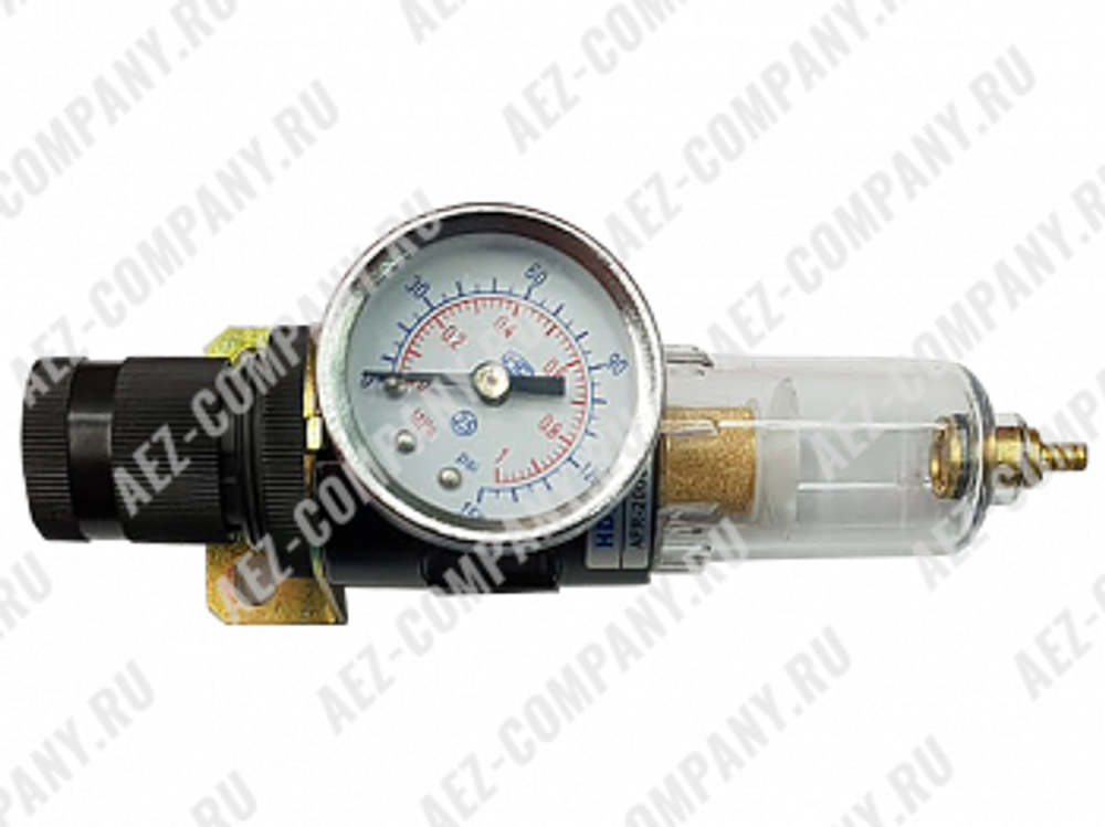 Редуктор компрессора (1/4", в сборе: манометр 10-Bar, отстойник) [AEZ]