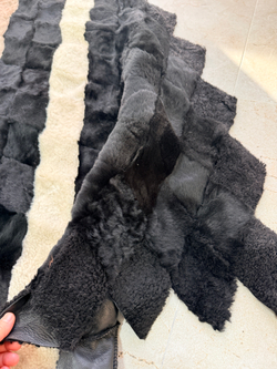 Покрывало меховое ковер из шкуры овчины