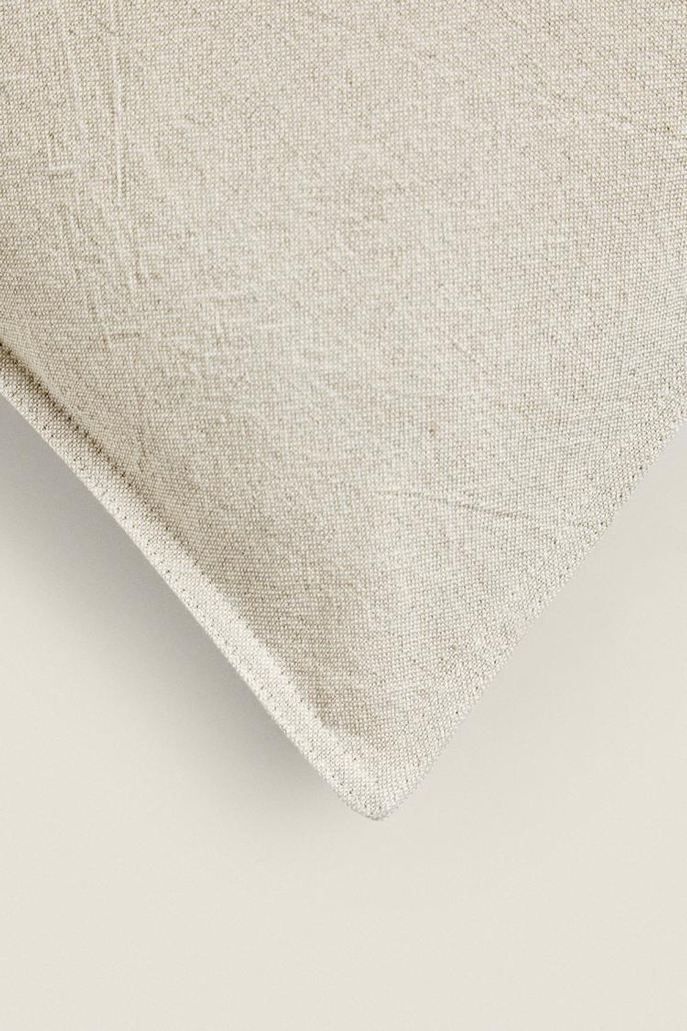 ZARA HOME ЛЬНЯНОЙ ЧЕХОЛ НА ПОДУШКУ, СВЕТЛО-БЕЖЕВЫЙ