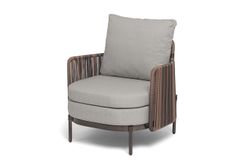 "Паэлья" кресло плетеное из искусственного ротанга, цвет коричневый