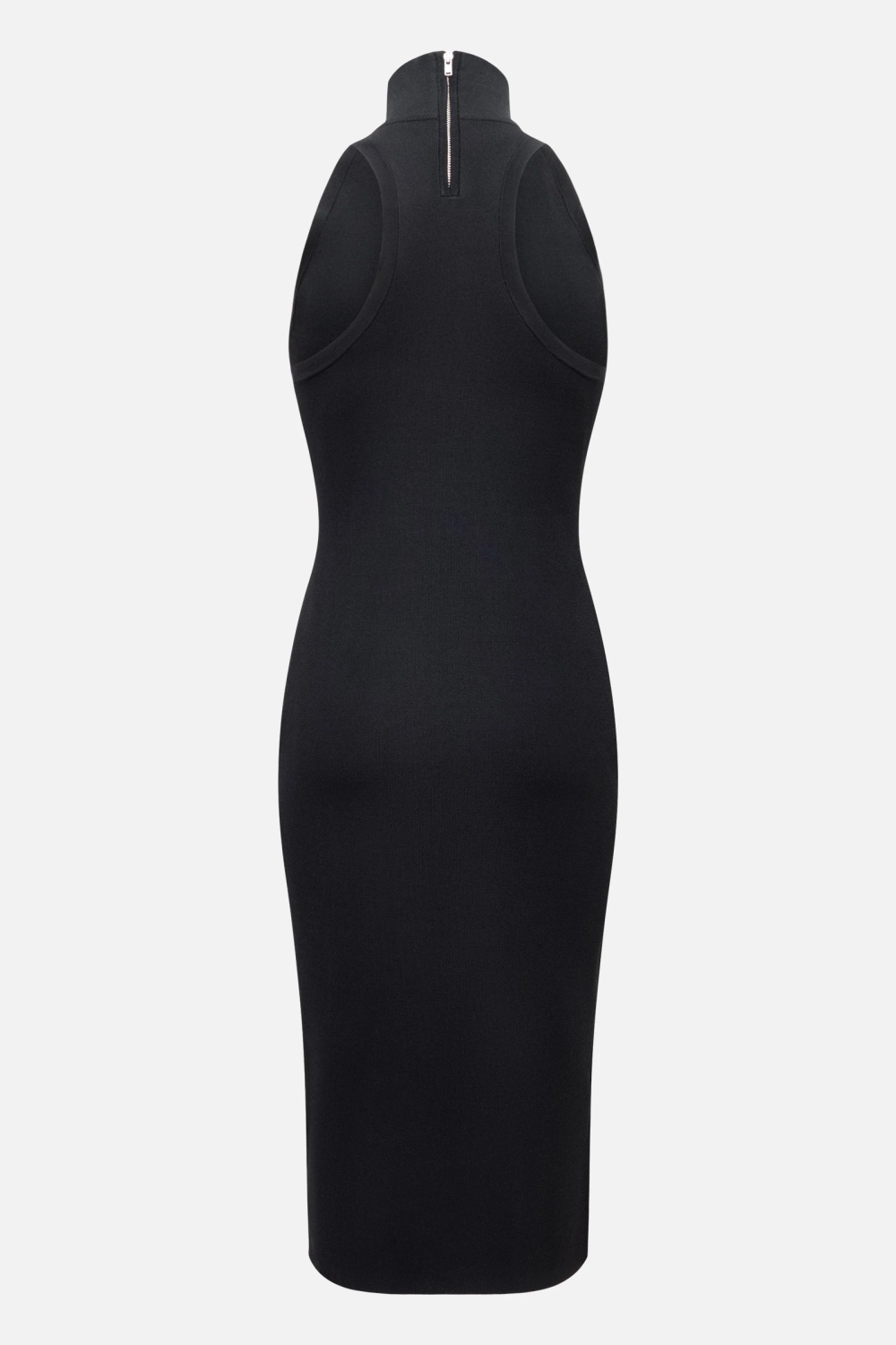 Платье-миди с высокой горловиной