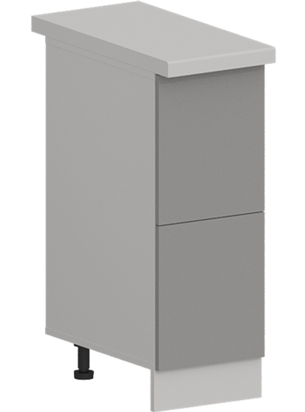 Кухня Модуль ШН2Я 400 Белый / Лайт Грей