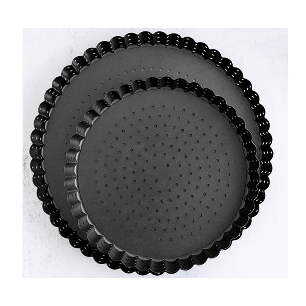 Форма для выпечки "Тарталетка" перфорированная d 30 см, h 2 см рифленый край, съемное дноP.L.