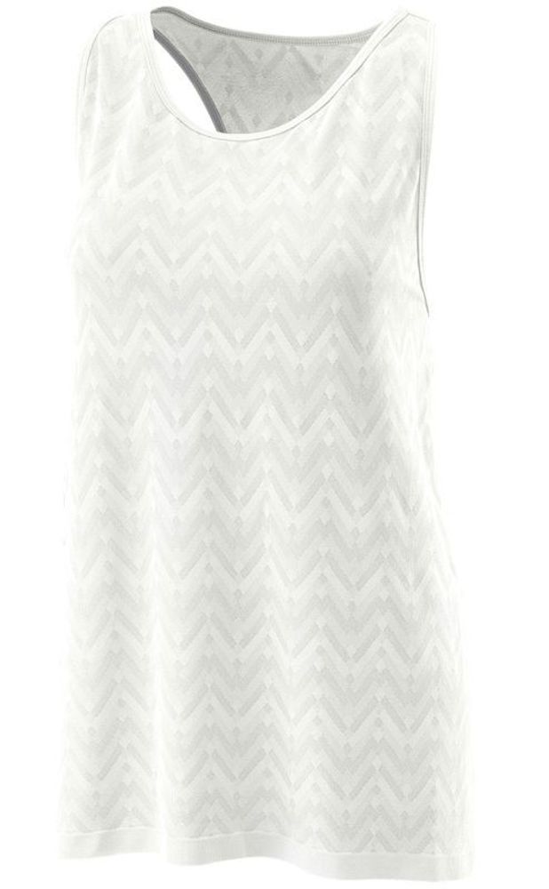 Женский топ теннисный Wilson W Power Seamless Tank - white