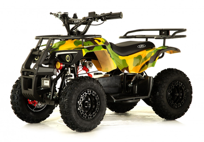 Детский электроквадроцикл TIKI Желтый камуфляж