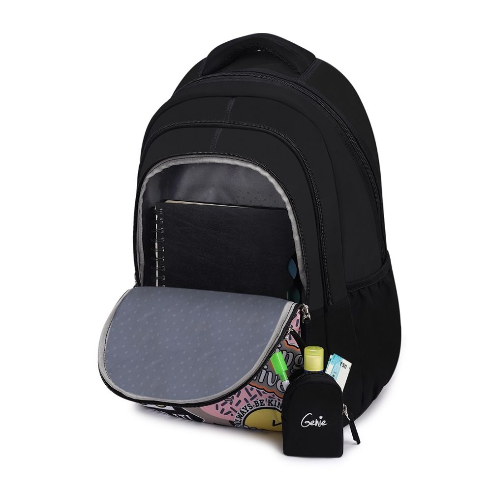 Рюкзак Safari Genie Cool DLX 19 SB Black, 48*33*23 см, 38л, 650 гр., 3отд., мини-косметичка