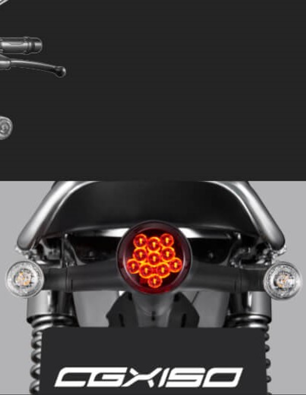 Мотоцикл Honda CGX150 серый