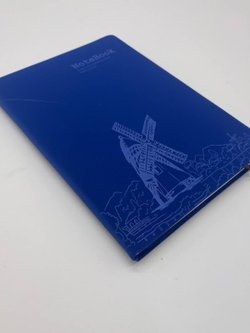 Блокнот 112 л. В5 25*17,5 см лин. синий бархат (7674-11)