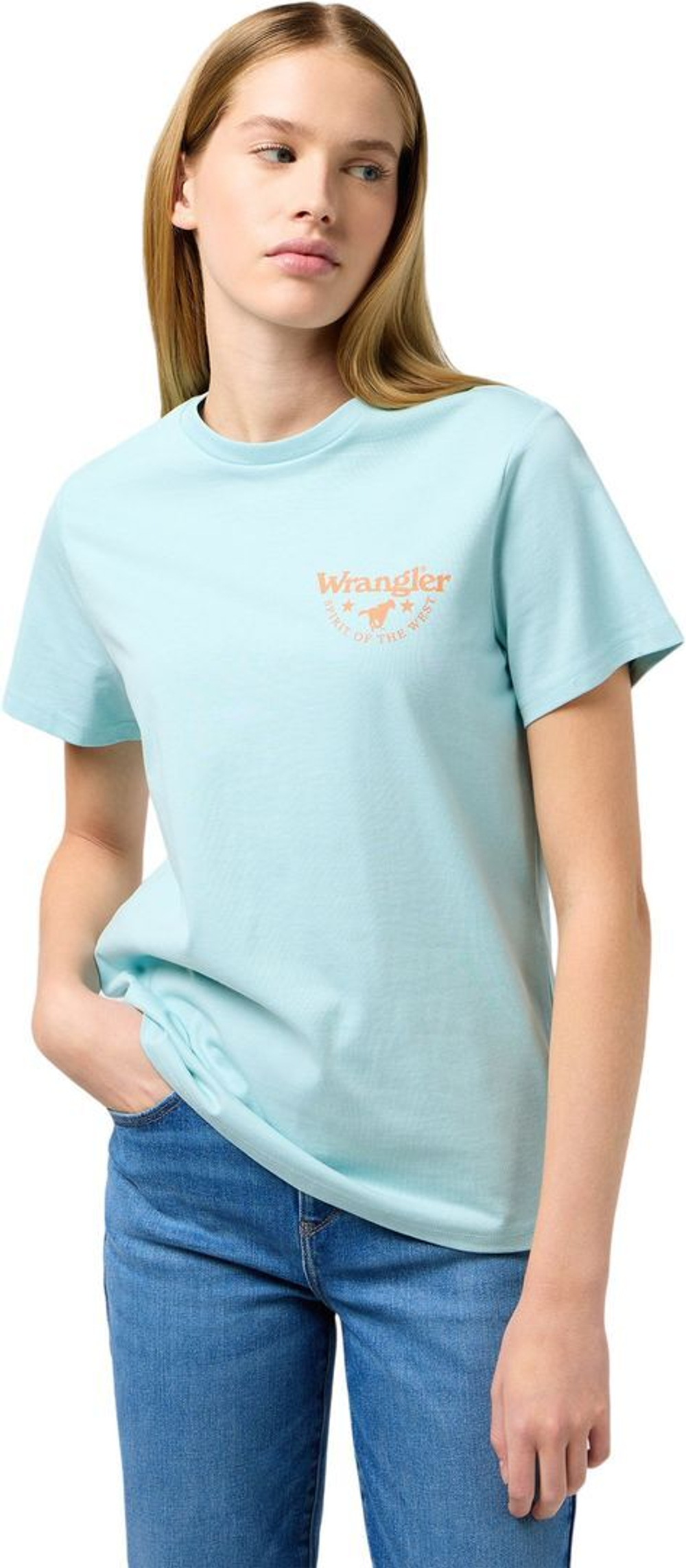 Футболка Wrangler REGULAR TEE CANAL BLUE