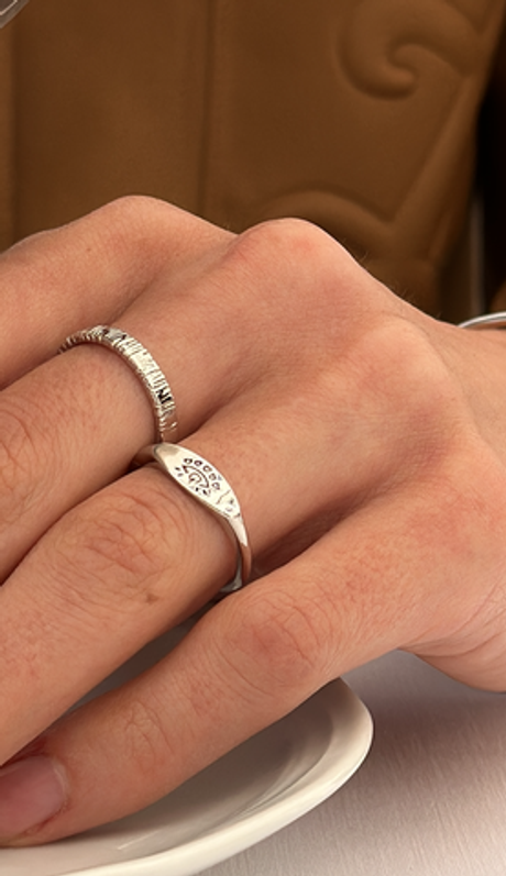 Кольцо печатка Eye