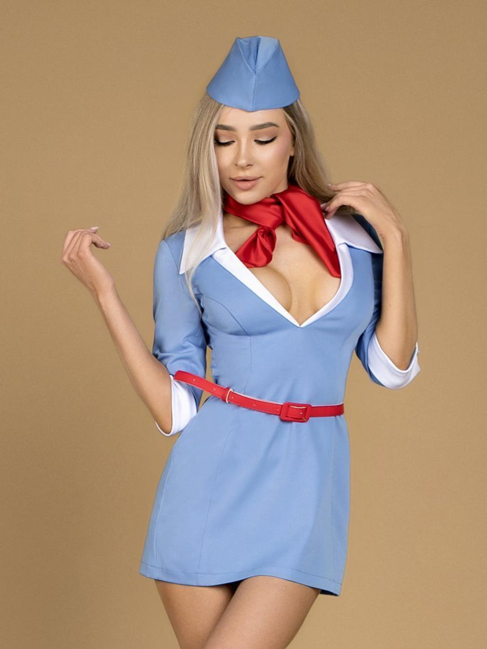 Костюм сексуальной стюардессы S/M