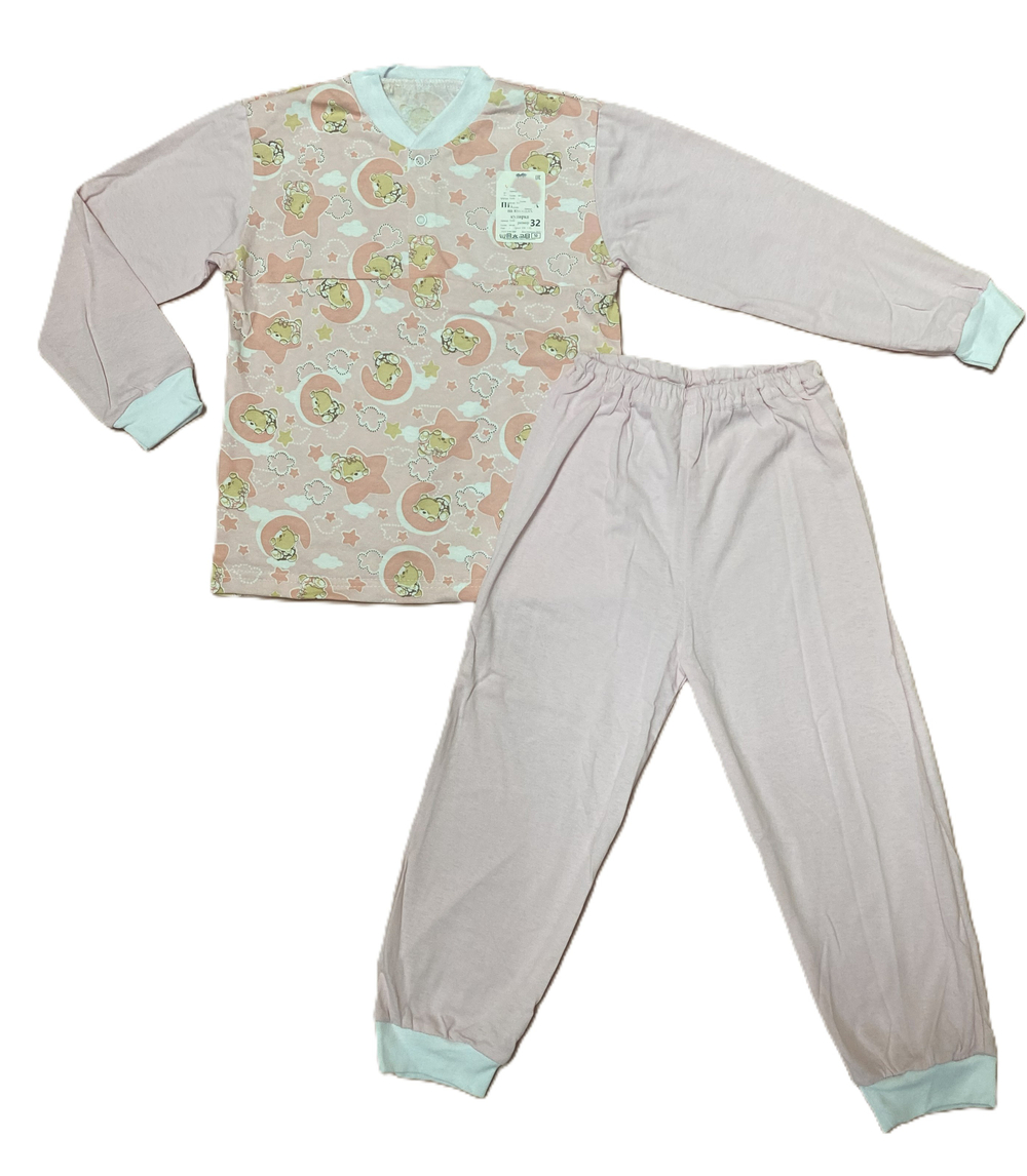 Пижама на кнопках из кулирки (100% хлопок) на рост 104-110 см