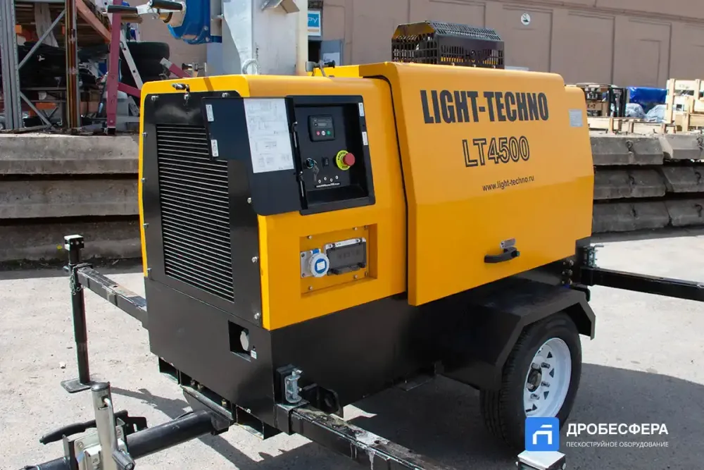 Осветительная мачта LT4500 9 метров с дизельным генератором передвижная
