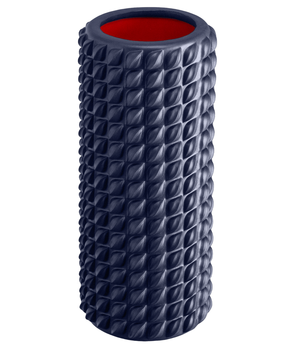 Ролик массажный FA-528, EVA/PVC, 33x14 cм, низкая жесткость, синий/красный