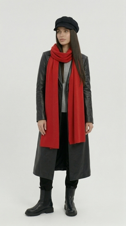 Шарф Ш554-19 красный