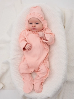 Слип для новорожденных девочек с антицарапками