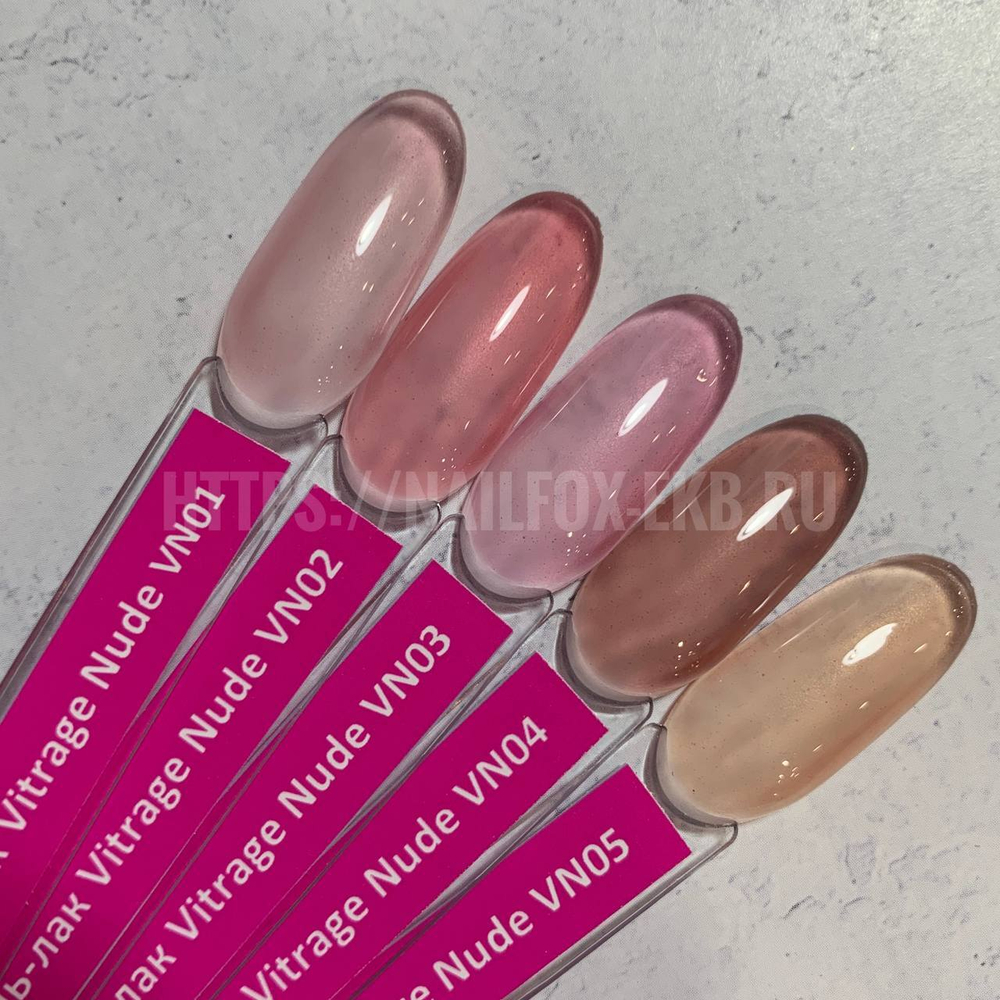 LOVELY Гель-лак Vitrage Nude VN03 (витражный), 7 ml
