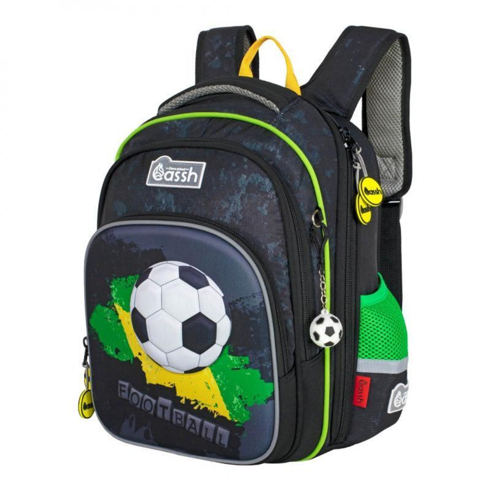 Рюкзак Школьный 37*28*13 см, "Мотоцикл", жесткая спинка (Cassh)