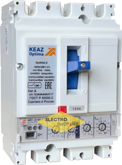 Автоматический выключатель OptiMat D160N-MR1-У3