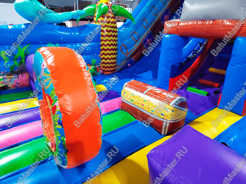 Коммерческий надувной батут "Полундра" 9*6*7 м