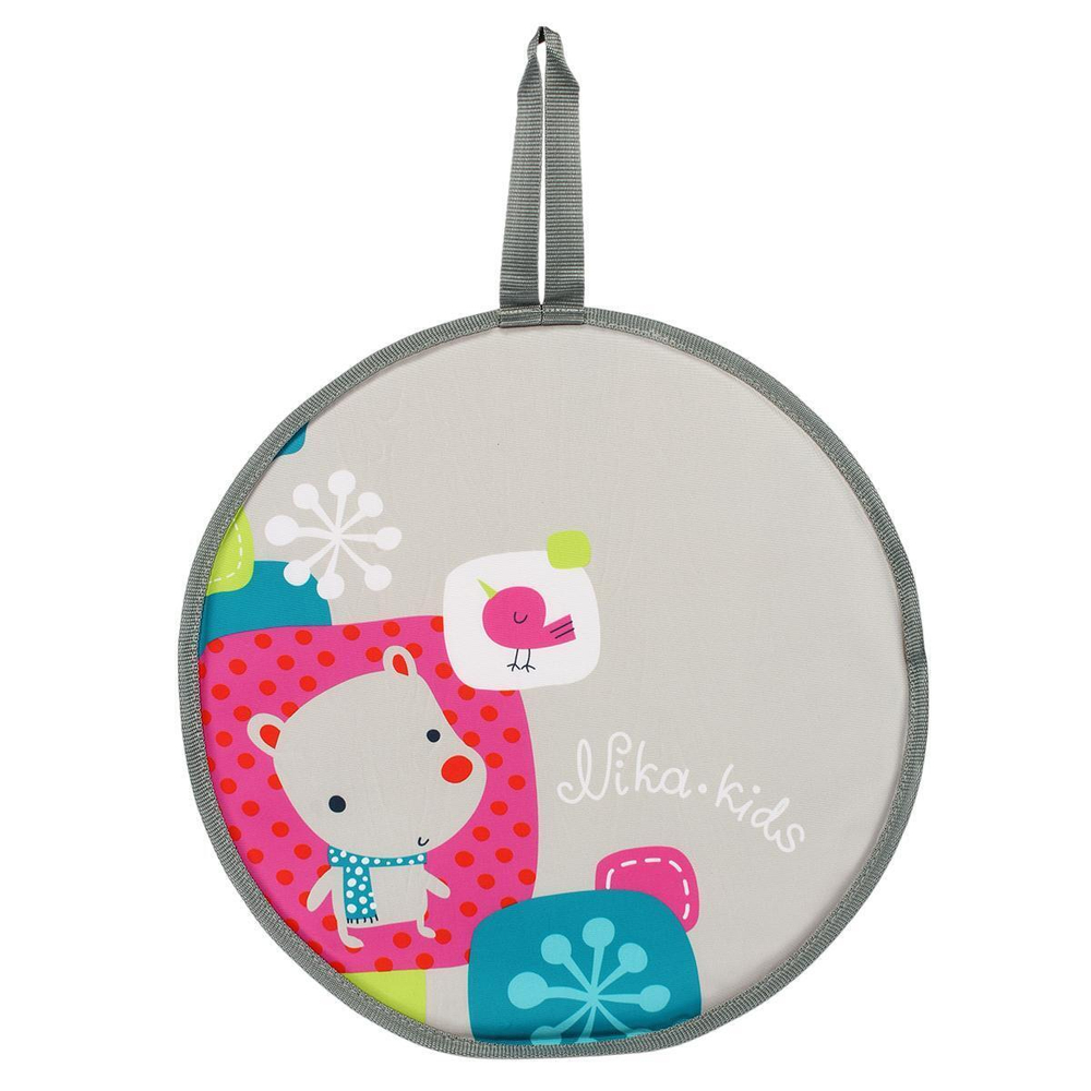 Ледянка мягкая диаметр 450 мм с рисунком, Коллаж-Мишка