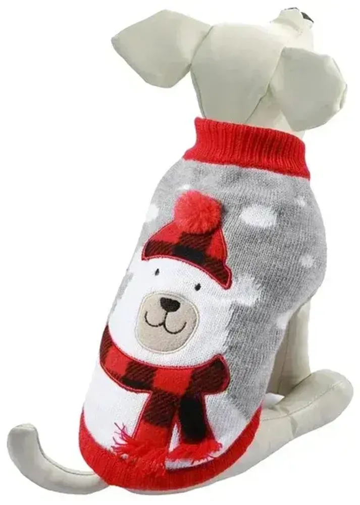 Свитер для собак Triol &quot;Белый Мишка&quot;  XS (спинка 20см))