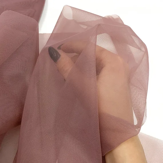 Корсетная cетка кофейно-розовая (цв. 885), Lauma