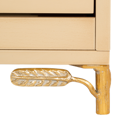 Банкетка Oliva Branch (Олива Бранч) Айвори Мраморное золото