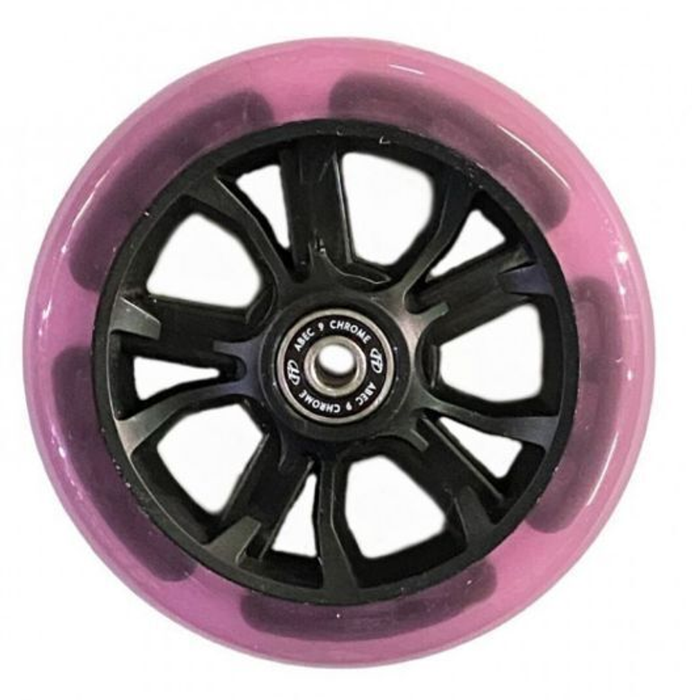 Колесо Comfort 125 R dark pink ABEC - 9, LED-подсветка (10013160/100722/3343088, Китай)