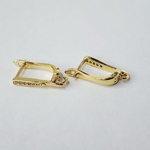 Ювелирные швензы, английский замок, позолота, люкс фурнитура