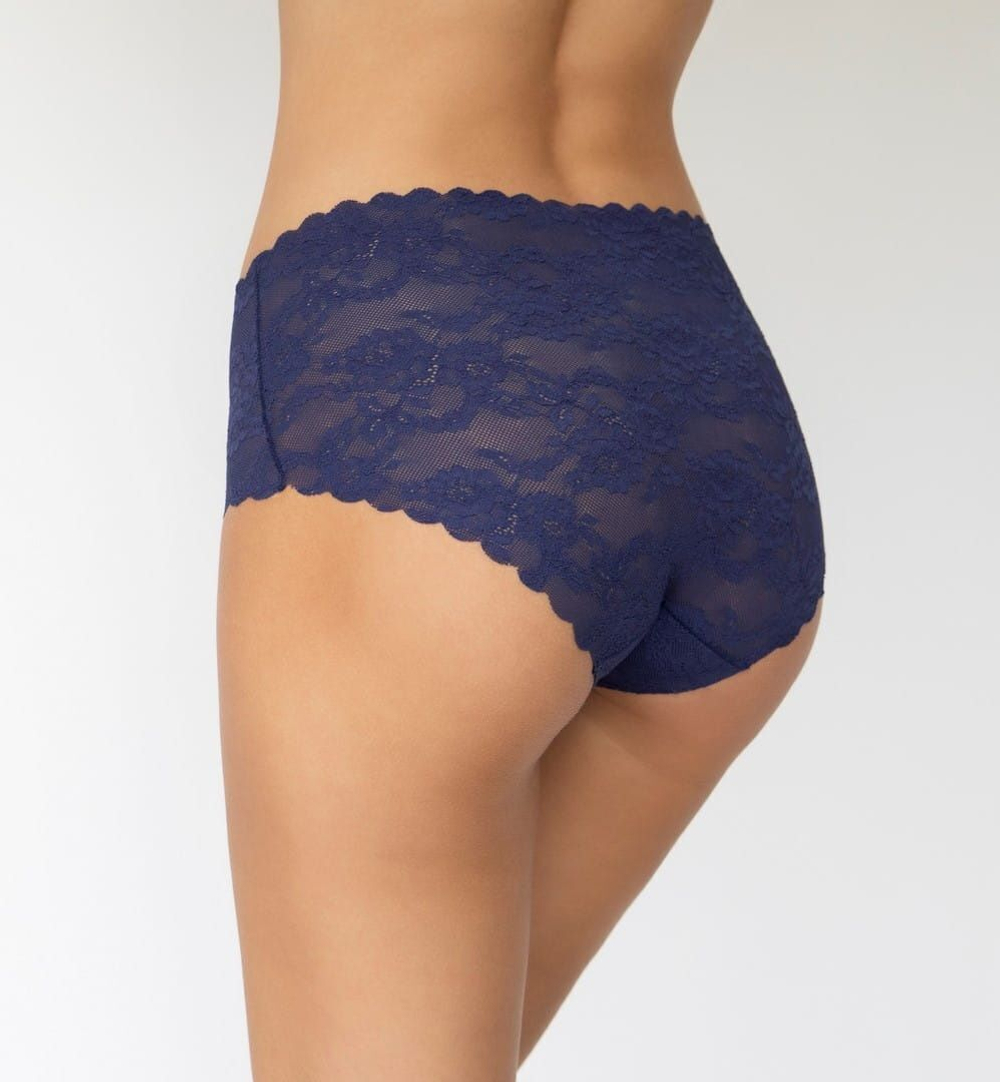 Трусики Bellie с высокой линией талии из кружевной ткани (Размер: XL) (Цвет: красный)