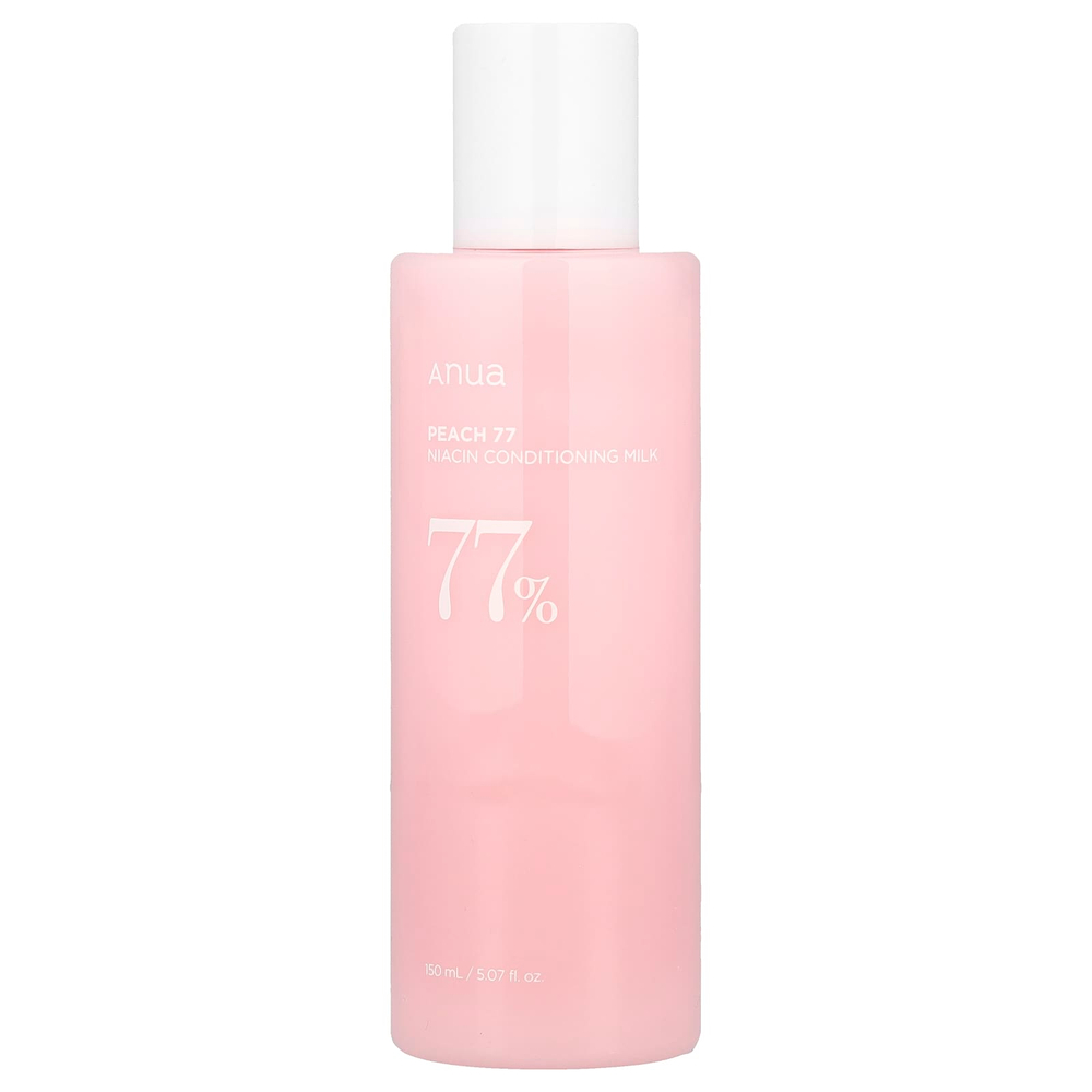 Anua, Молочко для кондиционирования с 77% ниацином, персик, 150 мл (5,07 жидк. Унции)