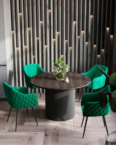 Стул Ника вращающийся велюр изумрудный