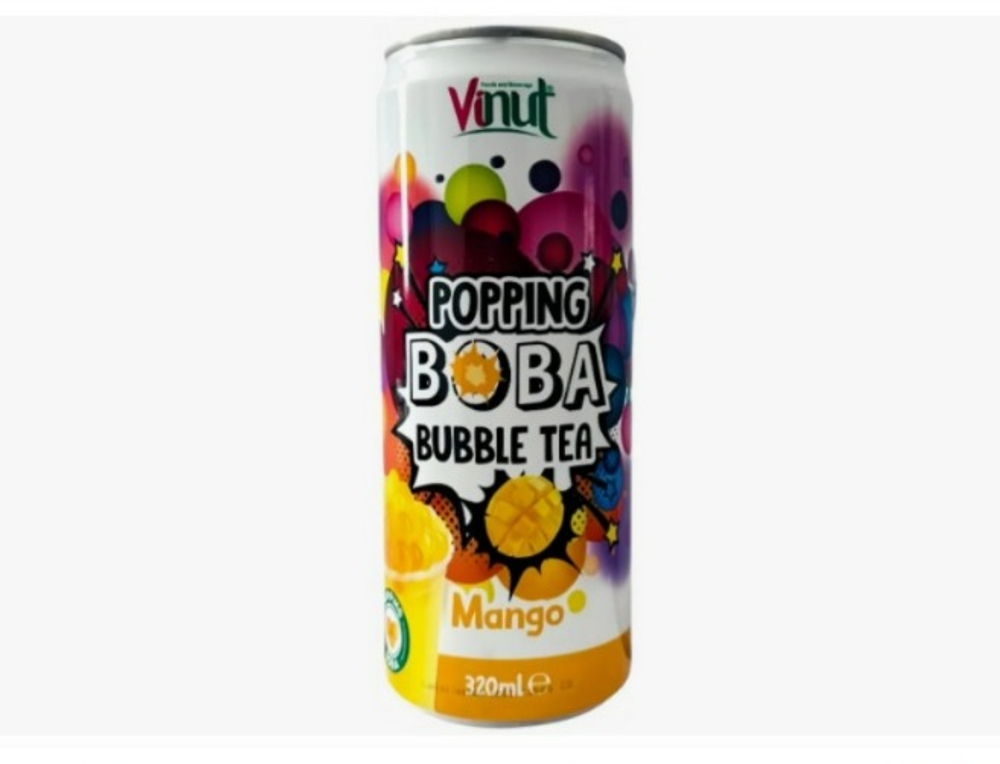 Напиток Vinut Bubble Tea Mango Чай с шариками Манго 320мл (24шт)   Вьетнам