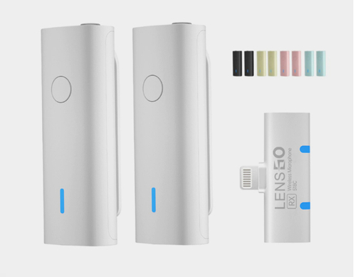 Комплект радиомикрофон LENSGO 518C 2 петлички, 1 приемник для телефона