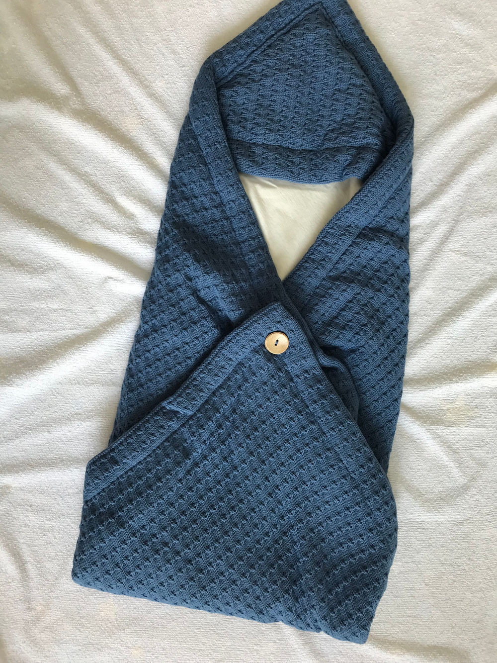 Конверт на выписку вязаный с подкладом "Loom" (Цвет: Черный, Размер: 80)