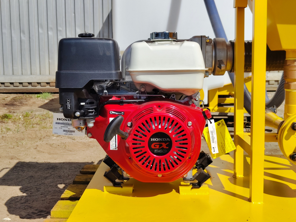 Насосно-смесительный узел для ГНБ с мотопомпой Koshin (Япония)