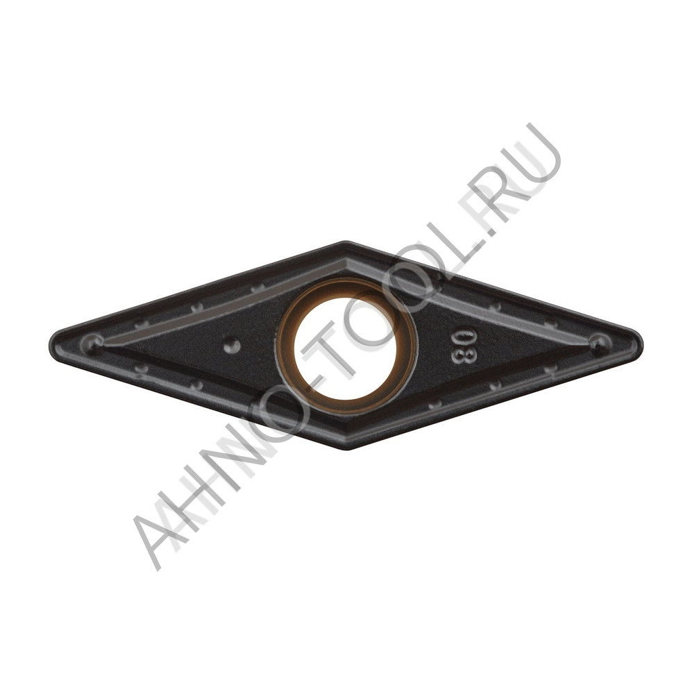 Пластина твердосплавная ISO VBMT160408-PMA ACP10E AHNO по стали, чистовая