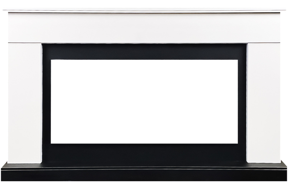 Портал Royal Flame Bergen (Разборный) - Белый с черным (Ширина 1370 мм)