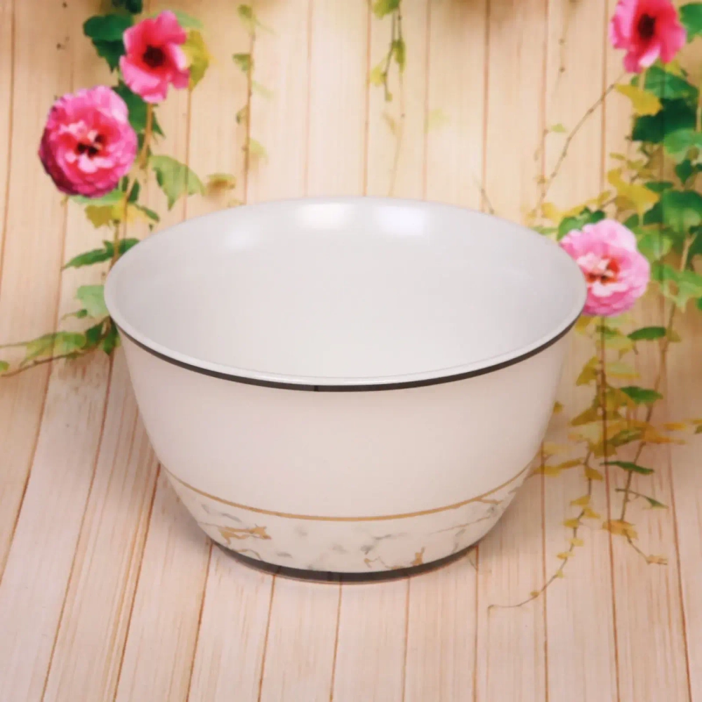 Салатник керамический «Прометей» 12,5*6,5см белый мрамор