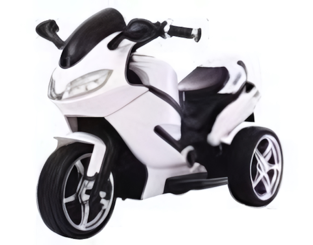Мотоцикл эл., белый, аккум. 6V4.5AH*1, макс нагрузка до 15кг, макс скорость 3,5km/h, свет, звук, кор