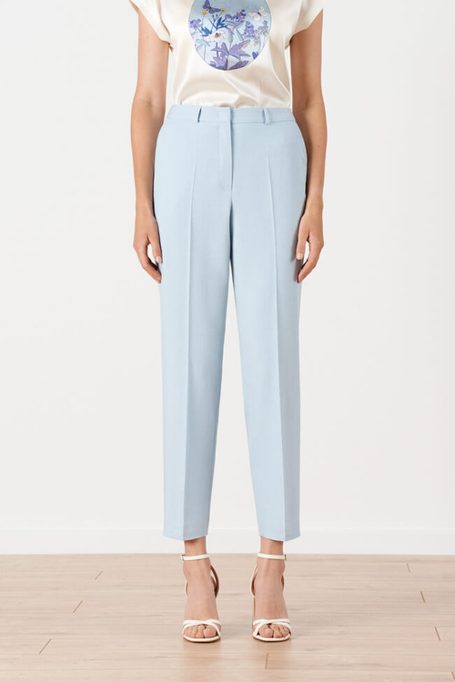 31123 Брюки женские (голубой полоска)