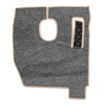 Ковры SHACMAN F3000 (экокожа, бежевый, бежевый кант, коричневая вышивка)