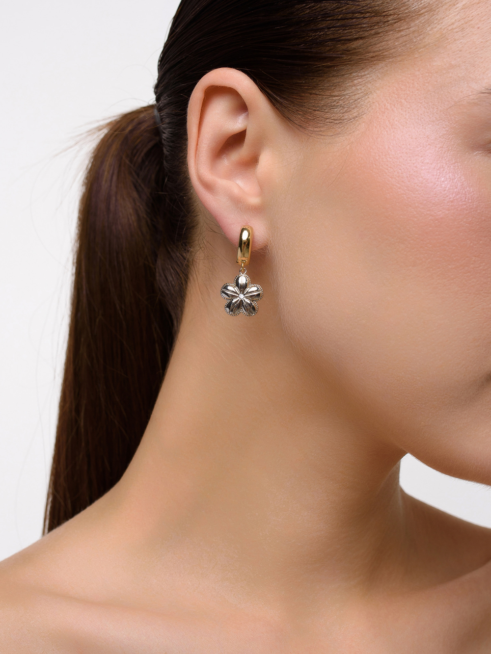 Серьги "Clover" Bicolor