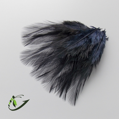 Перья из седла петуха Whiting Cock de Leon, цвет Black (10 шт)